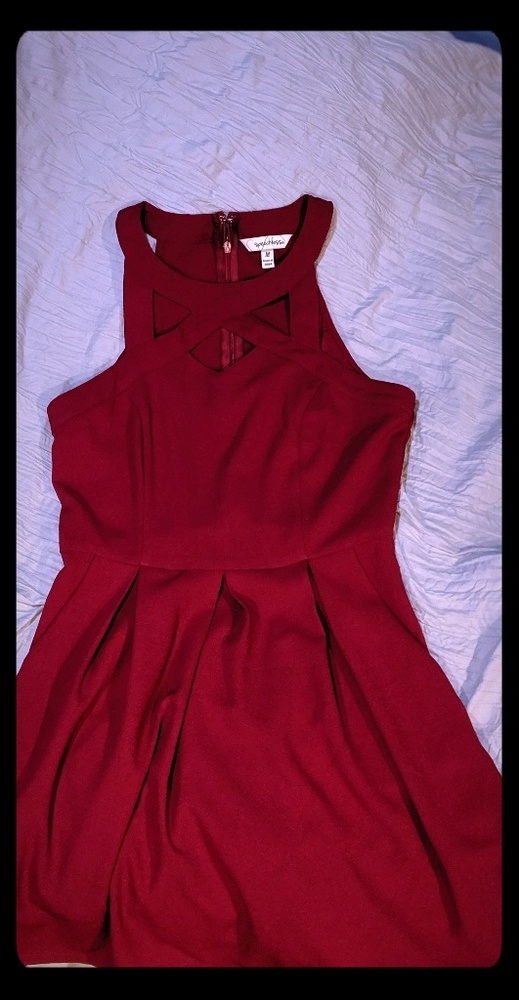 A simple red dress